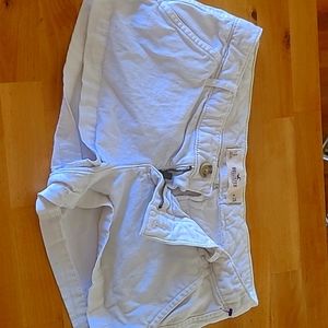 White low rise short shorts Holister Brand